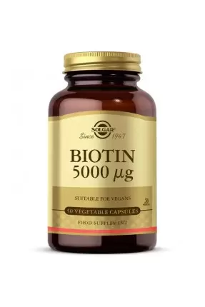 Solgar Biotin 5000 mcg 50 Kapsül