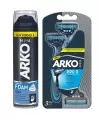 Arko Men Shaving Foam Tıraş Köpüğü 200ml - Arko Men Pro 3 Tıraş Bıçağı Set