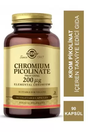 Solgar Chromium Picolinate 200 mcg 90 Kapsül