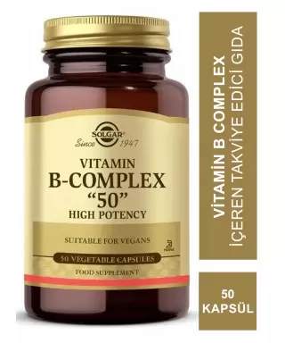 Solgar Vitamin B-Complex -50- 50 Kapsül