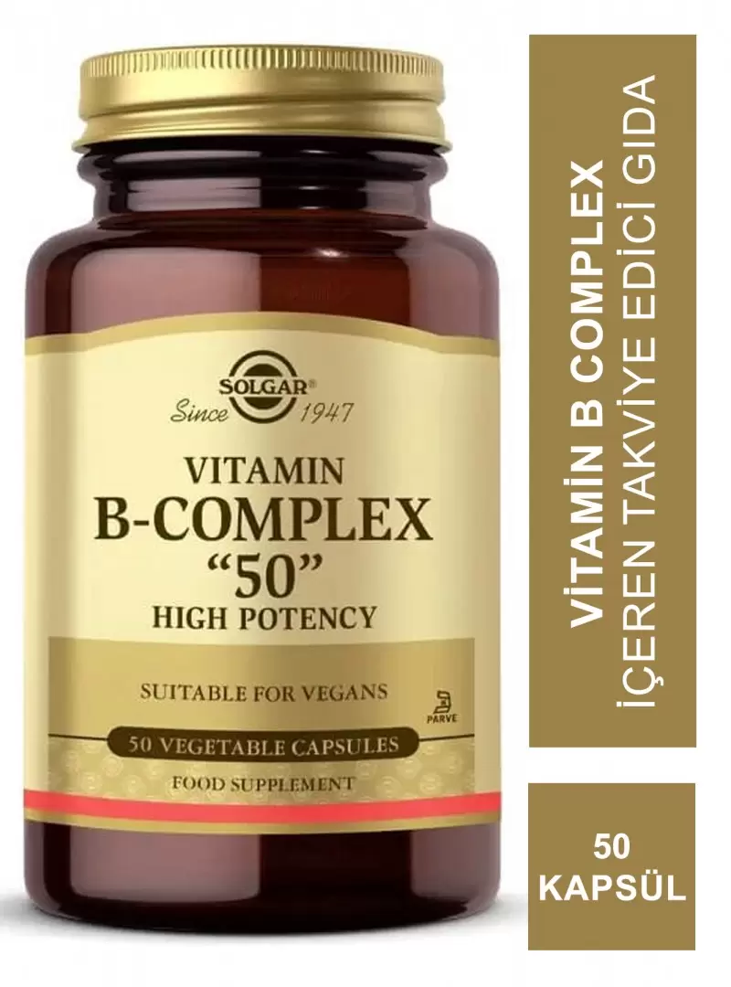 Solgar Vitamin B-Complex "50" 50 Kapsül