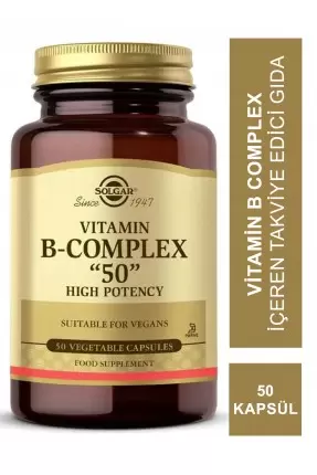 Solgar Vitamin B-Complex "50" 50 Kapsül