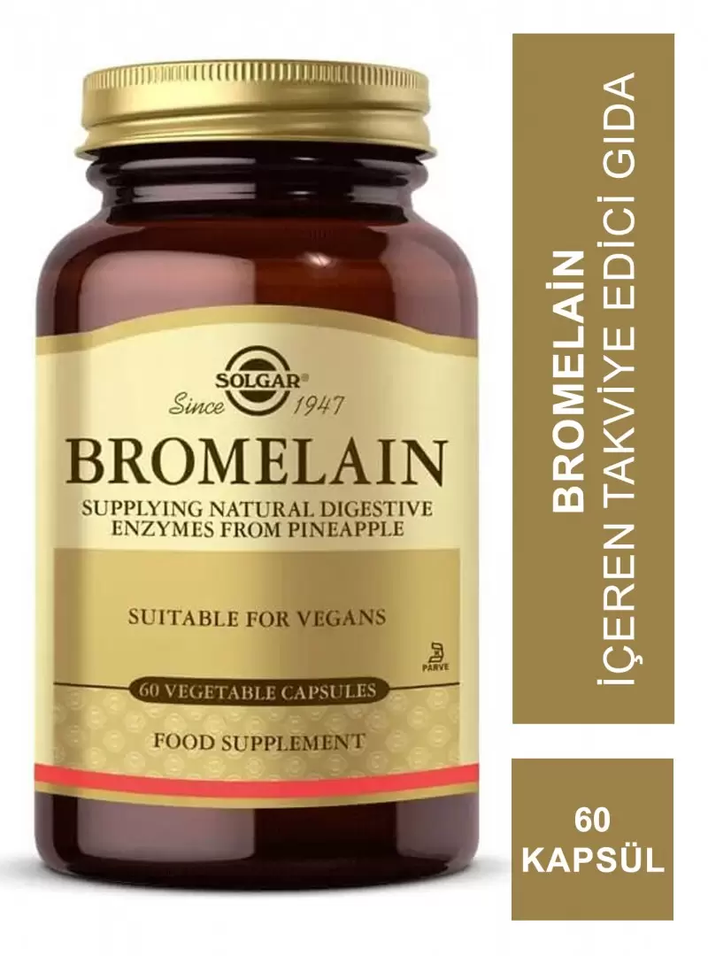 Solgar Bromelain 60 Kapsül