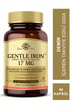 Solgar Gentle Iron 17 mg 90 Kapsül