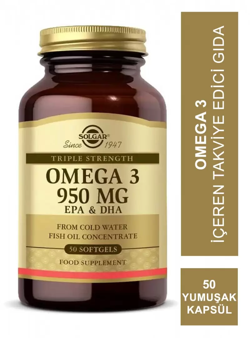 Solgar Omega 3 950 mg 50 Yumuşak Kapsül