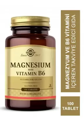 Solgar Magnesium with Vitamin B6 100 Tablet