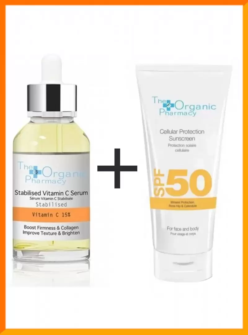 The Organic Pharmacy Spf30+ Güneş Kremi + Vit. C Serum Kofre