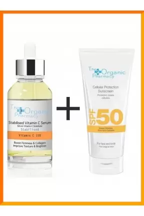 The Organic Pharmacy Spf30+ Güneş Kremi + Vit. C Serum Kofre