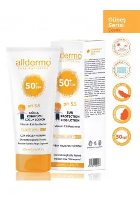 Outlet - Alldermo Çocuk Güneş Losyonu SPF50 200 ml