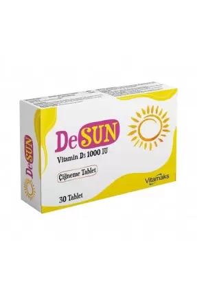 Outlet - Vitamaks DeSun Vitamin D3 1000IU 30 Tablet