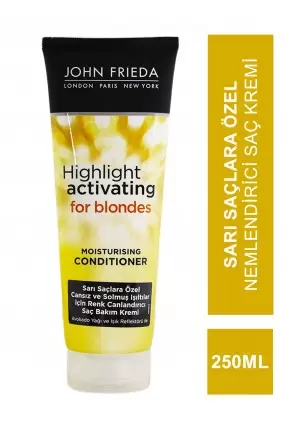 John Frieda Sheer Blonde Highlight Activating Moisturising Conditioner 250 ml Sarı Saçlara Özel Nemlendirici Saç Kremi