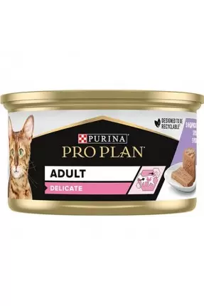 Pro Plan Yetişkin Kedi Delicate Hindili Konserve 85 Gr