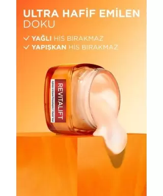 Loreal Paris Revitalift Aydınlatıcı & Gözenek Pürüzsüzleştirici C Vitamini Krem 50 ml