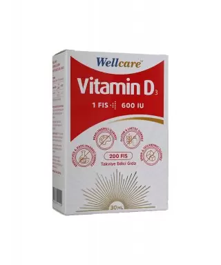 Wellcare Vitamin D3 600 IU 30 ml