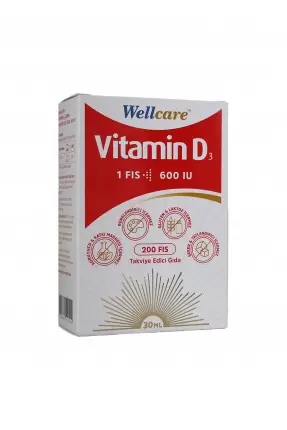 Wellcare Vitamin D3 600 IU 30 ml