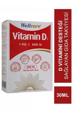 Wellcare Vitamin D3 600 IU 30 ml