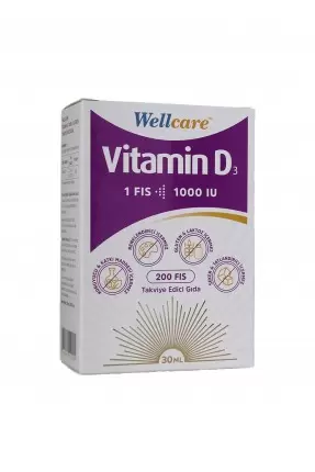 Wellcare Vitamin D3 1000 IU 30 ml