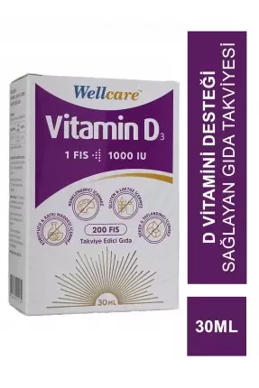 Wellcare Vitamin D3 1000 IU 30 ml