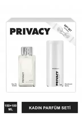 Privacy Kadın Parfüm Seti EDT Parfüm 100ml + Deodorant 150ml