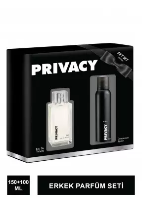 Privacy Erkek Parfüm Seti EDT Parfüm 100ml + Deodorant 150ml