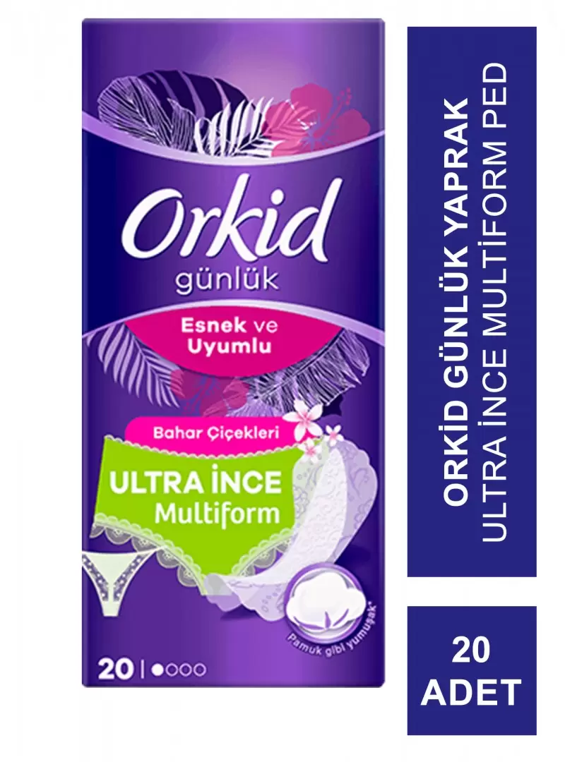 Outlet - Orkid Günlük Yaprak Ultra İnce Multiform Ped 20 Adet