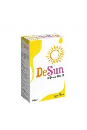 Outlet - Vitamaks DeSun Vitamin D3 400IU Damla 20 ML