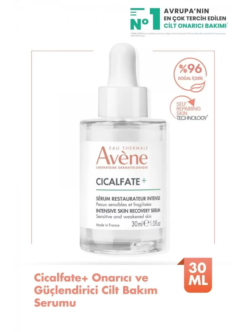 Avene Cicalfate+ İntense Skin Recovery Serum ( Onarıcı Cilt Bakım Serumu ) 30 ml