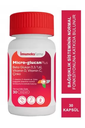 İmuneks Micro-Glucan Plus Beta Glukan 30 Kapsül