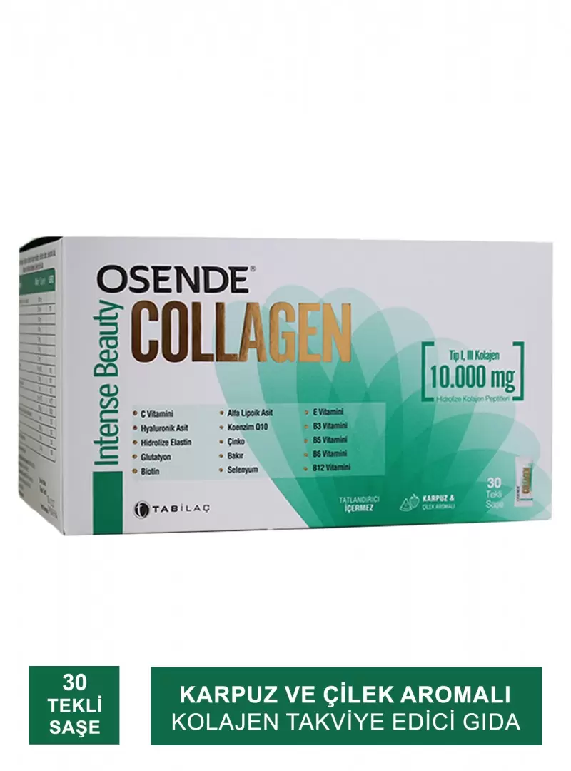 Osende İntense Beauty Collagen 30 Tekli Saşe ( Karpuz - Çilek Aromalı )