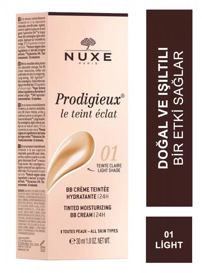 Nuxe Prodigieux Tinted Moisturizing BB Cream - 01 Light 30 ml