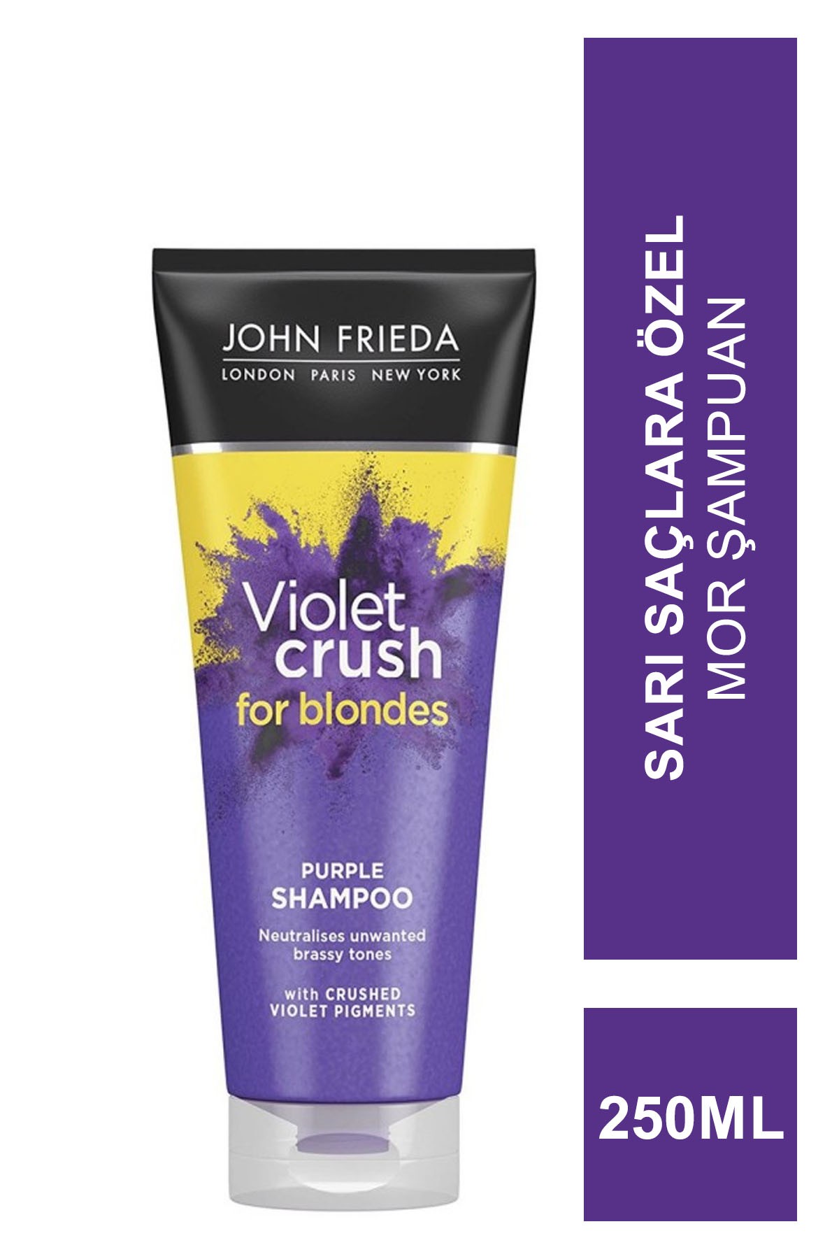 Outlet - John Frieda Violet Crush Purple Shampoo Sarı Saçlara Özel Mor Şampuan 250 ml