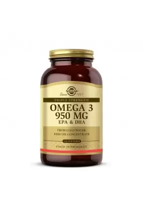 Solgar Omega 3 950 mg 100 Yumuşak Jelatinli Kapsül