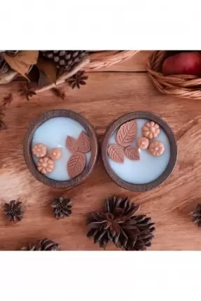 Ebruli Sanat Tasarım Hallowen Temalı Özel Tasarım Soya Wax Mum