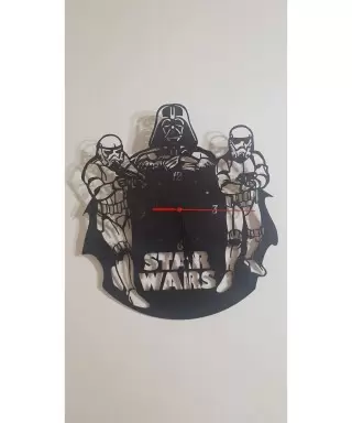 Ebruli Sanat Tasarım Starwars Özel Tasarım Ahşap Duvar Saati