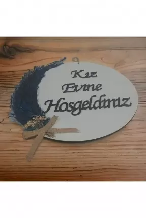 Ebruli Sanat Tasarım Kız Evine Hoşgeldiniz Kapı Süsü