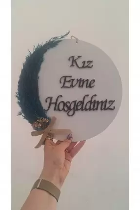 Ebruli Sanat Tasarım Kız Evine Hoşgeldiniz Kapı Süsü