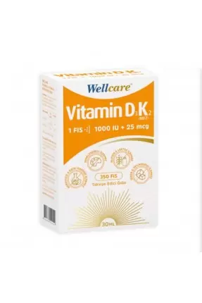 Wellcare D3K2 Sprey 30 ml