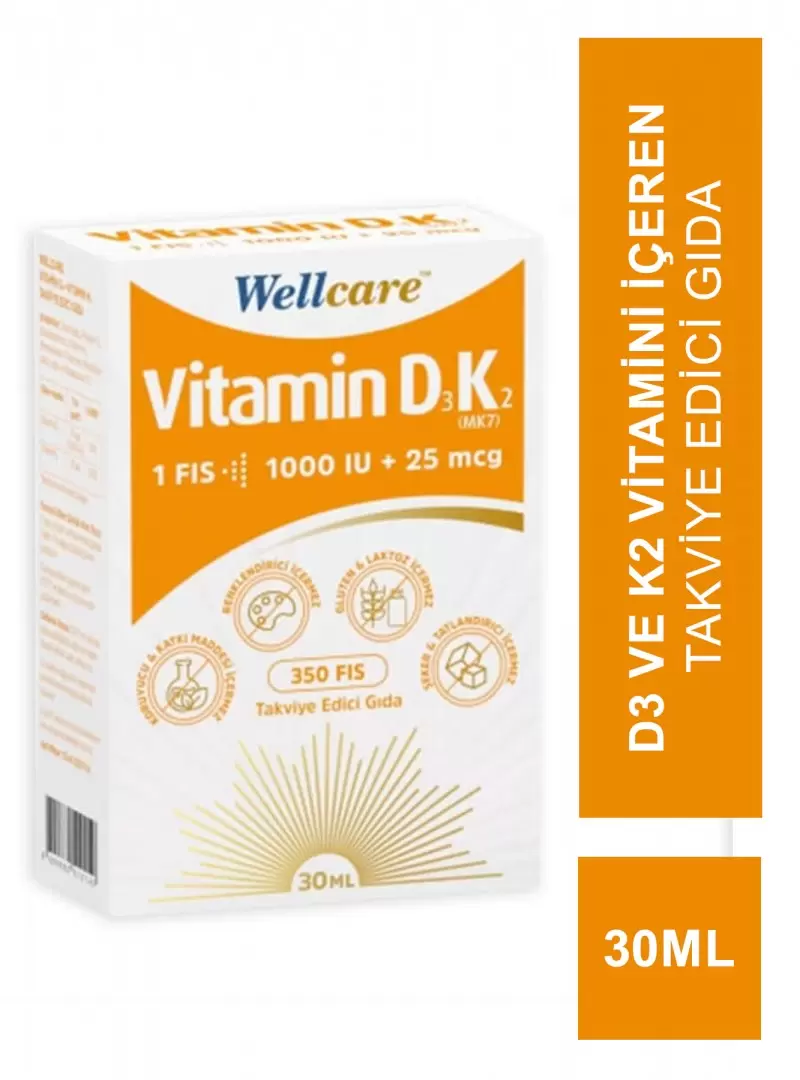 Wellcare D3K2 Sprey 30 ml