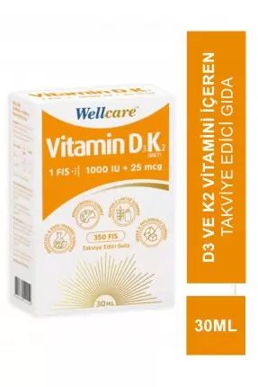 Wellcare D3K2 Sprey 30 ml