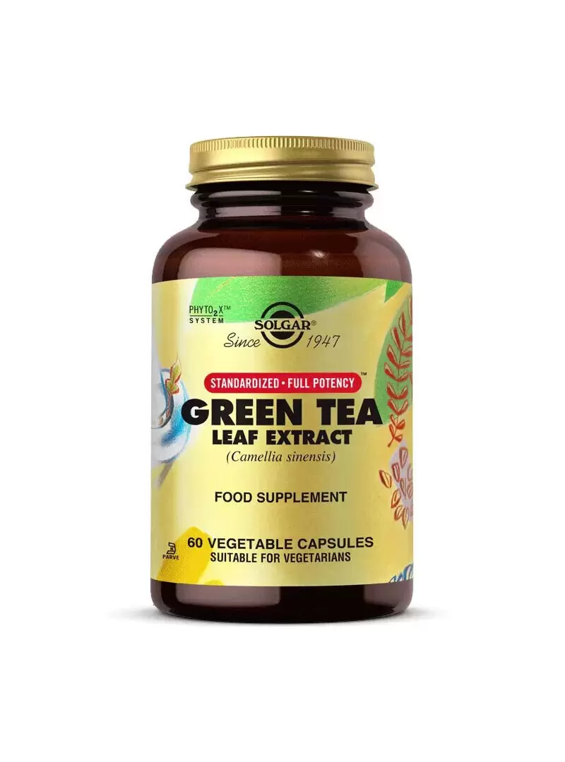 Solgar Green Tea Leaf Extract 60 Kapsül