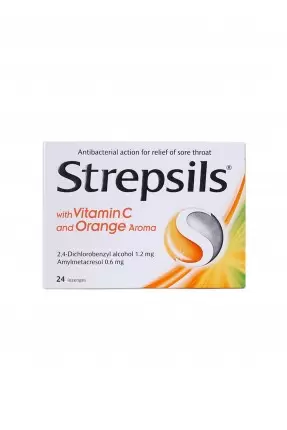 Strepsils Pastil Portakallı C Vitaminli