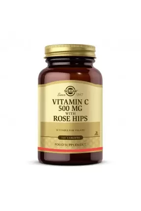 Solgar Vitamin C 500 mg with Rose Hips 100 Tablet