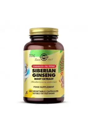 Solgar Siberian Ginseng Root Extract 60 Kapsül