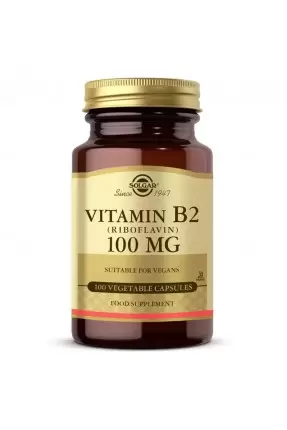 Solgar Vitamin B2 (Riboflavin) 100 Mg 100 Bitkisel Kapsül