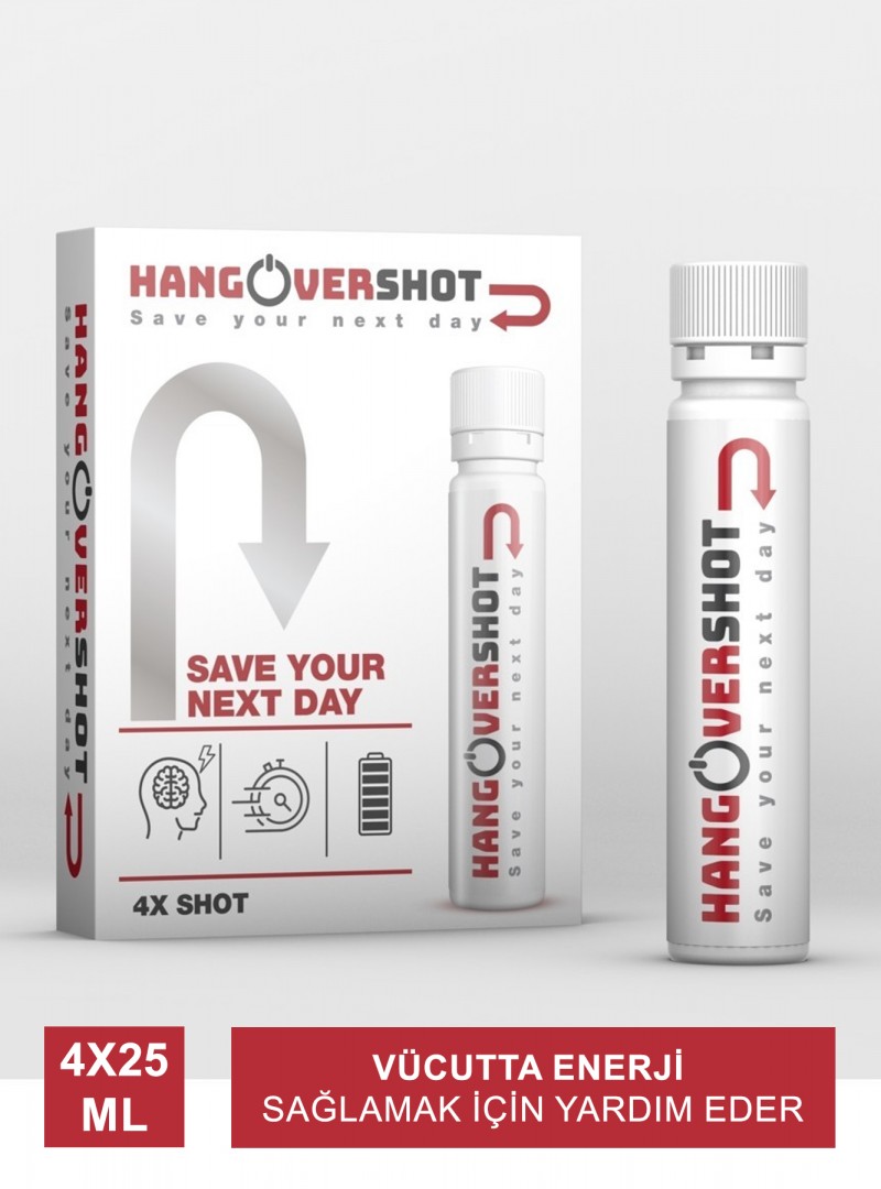 Outlet - HangoverShot Save Your Next Day 4 X 25ml Shot