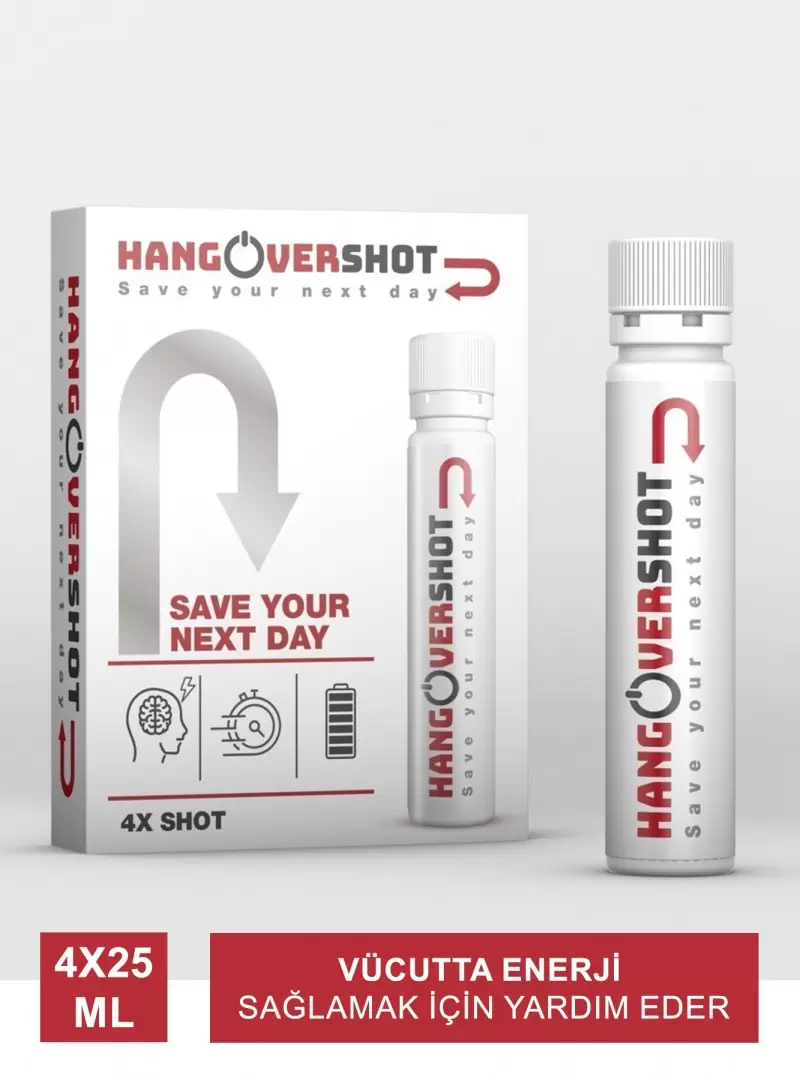 Outlet - HangoverShot Save Your Next Day 4 X 25ml Shot