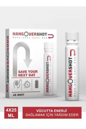 Outlet - HangoverShot Save Your Next Day 4 X 25ml Shot