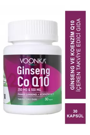 Voonka Ginseng Coenzyme Q10 30 Kapsül