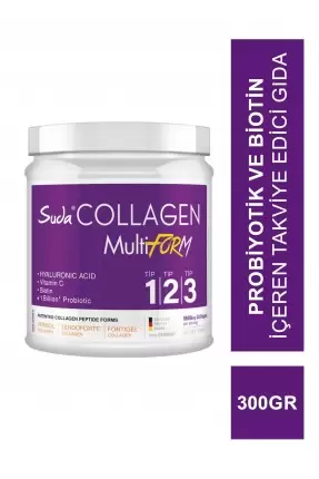 Suda Collagen + Probiyotik Multiform Toz Kutu Takviye Edici Gıda 300 gr