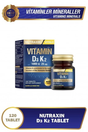 Nutraxin Vitamin D3K2 120 Tablet